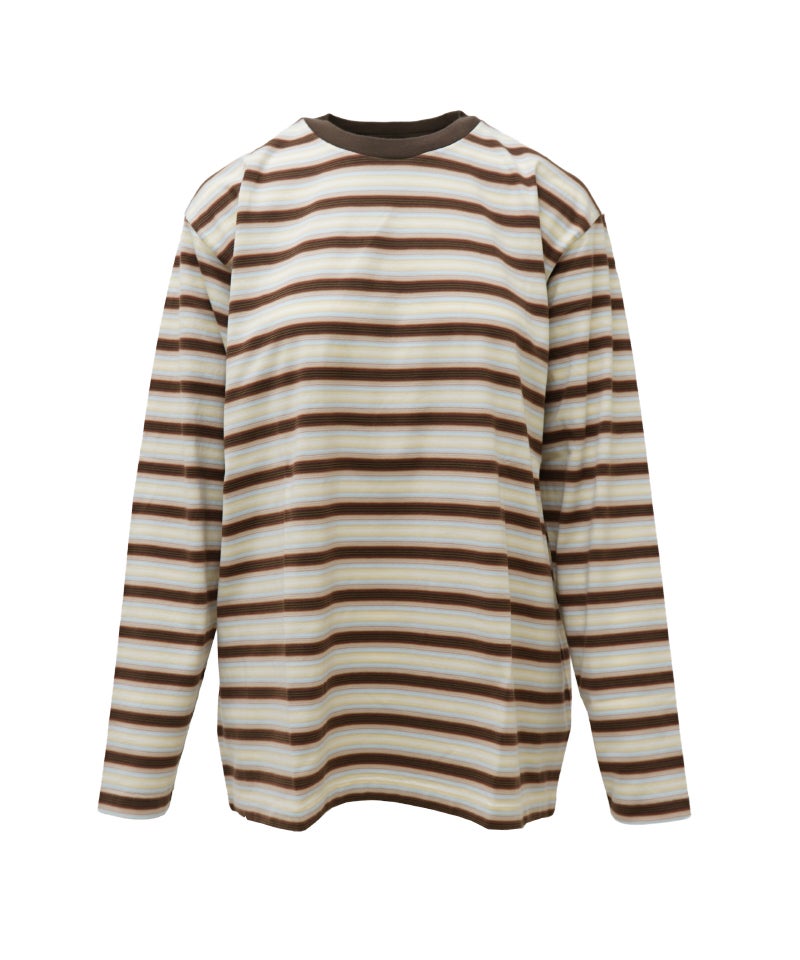 AURALEE＞GRADIENT STRIPE JERSEY L/S TEE | MAKES ONLINE STORE