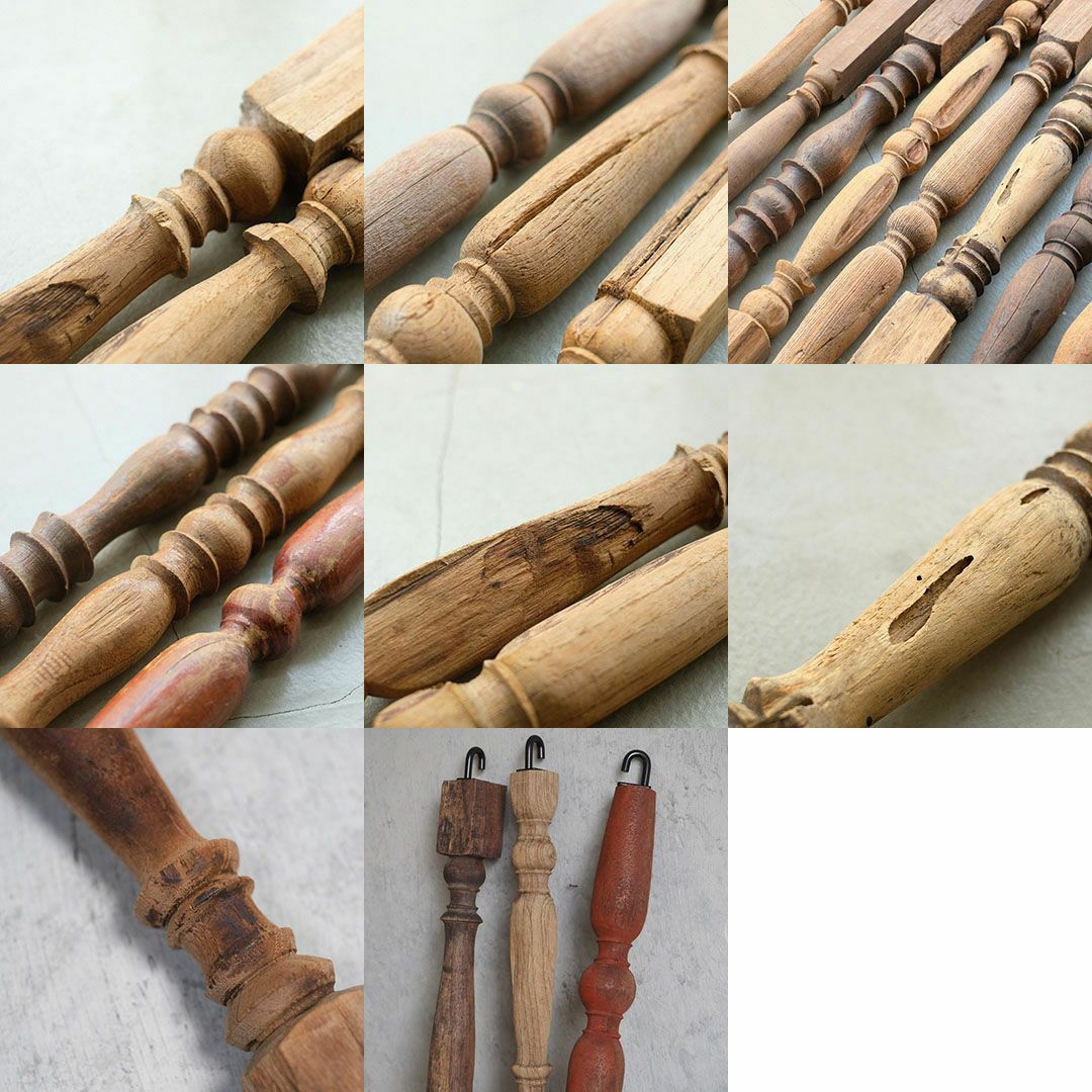 古材のウッドスピンドルペンダントライト L(電球別売り)の通販MALTO