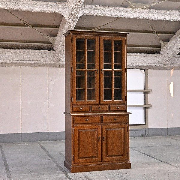 2022/01/27】葉山ガーデン「カップボード900」食器棚 - 中古家具のmaru