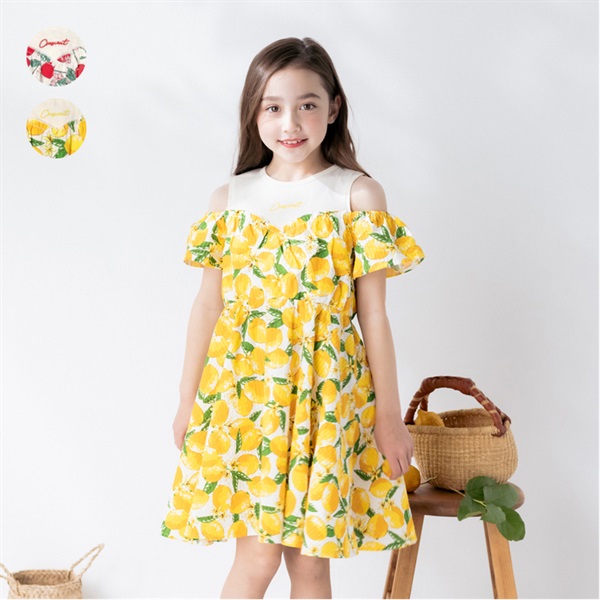 さくらんぼ・レモンドッキングワンピース ワンピース｜子供服