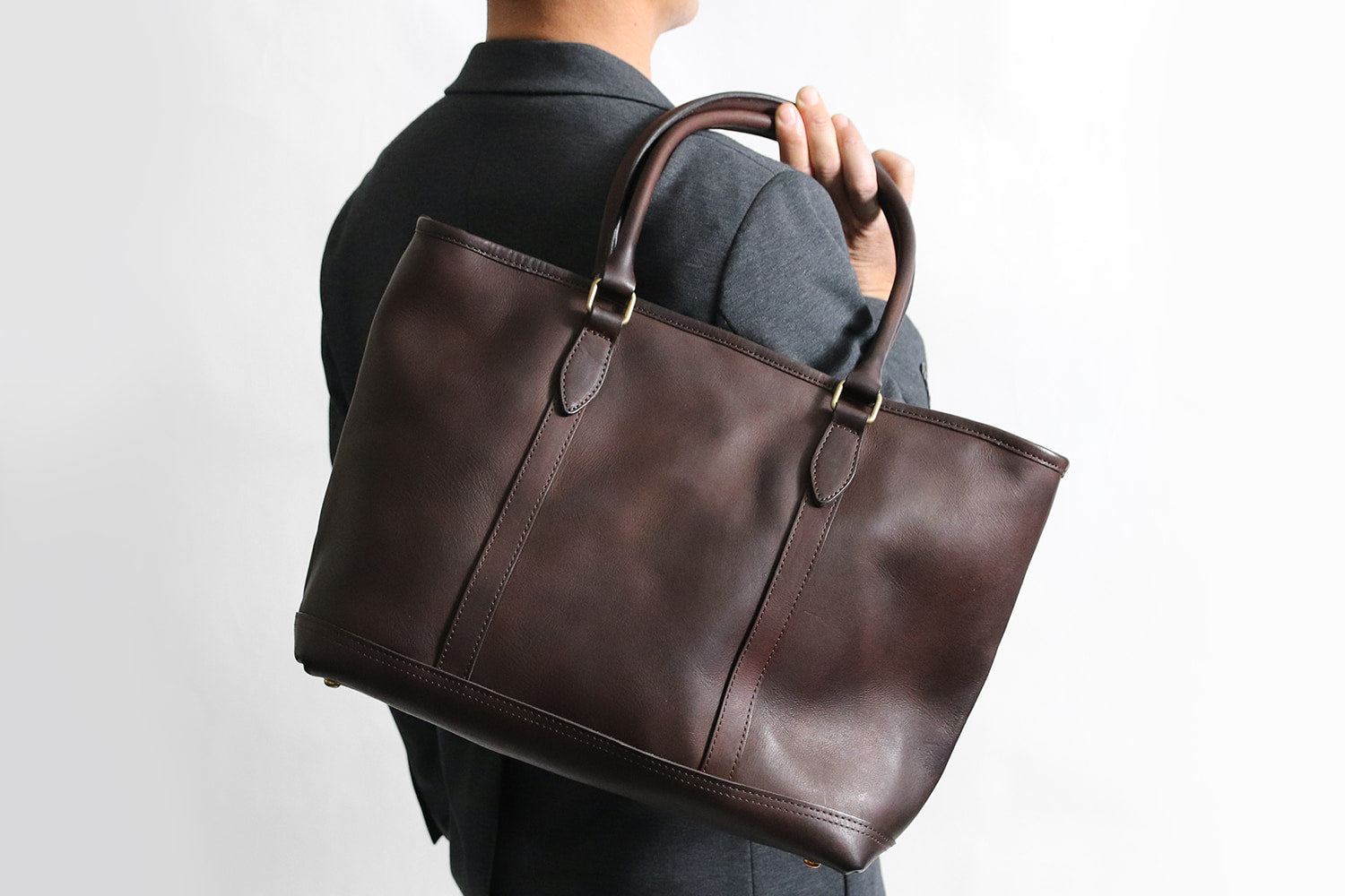 vasco / LEATHER NELSON TOTE BAG