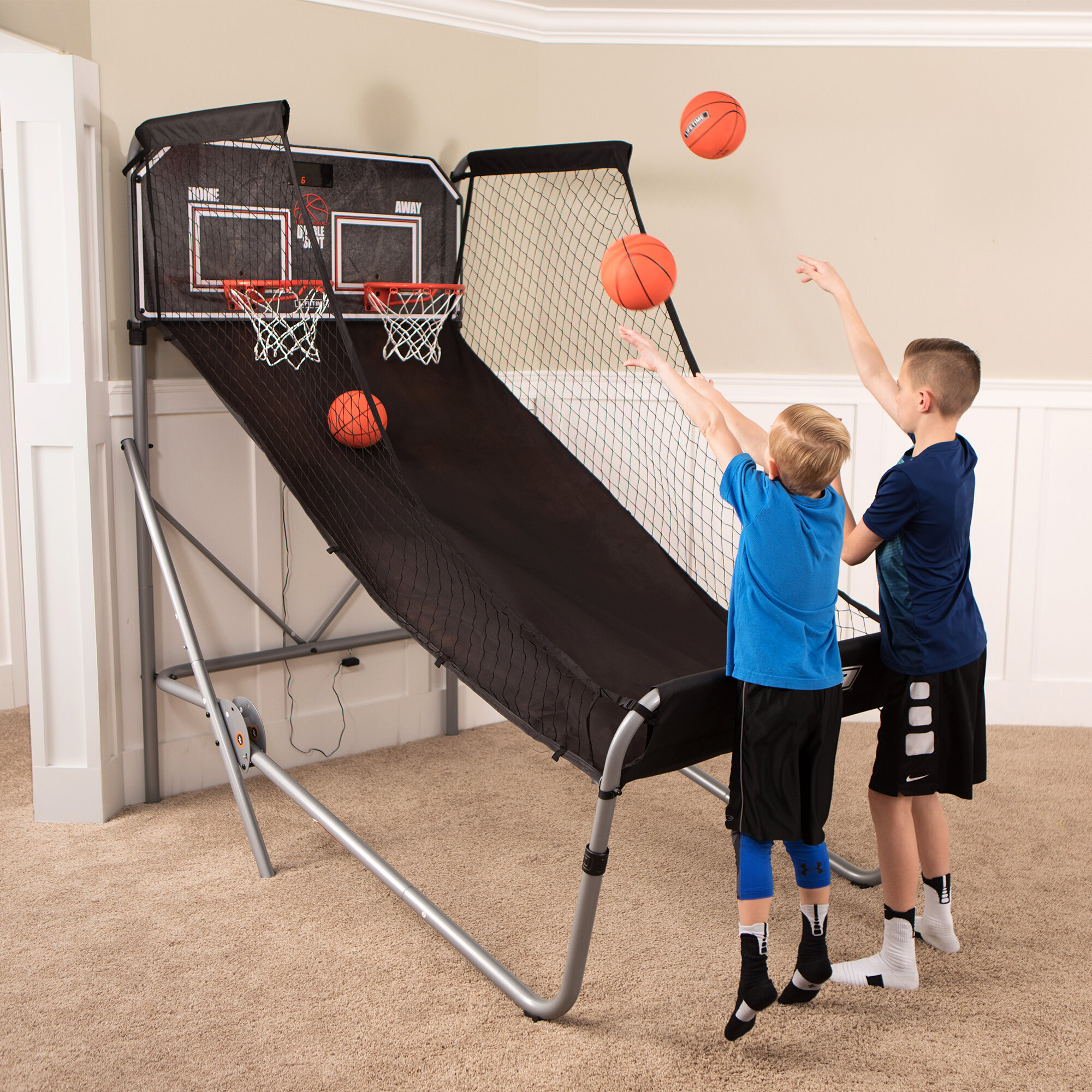 Lifetime Double Shot Deluxe Basketball Arcade Game (New and Improved)