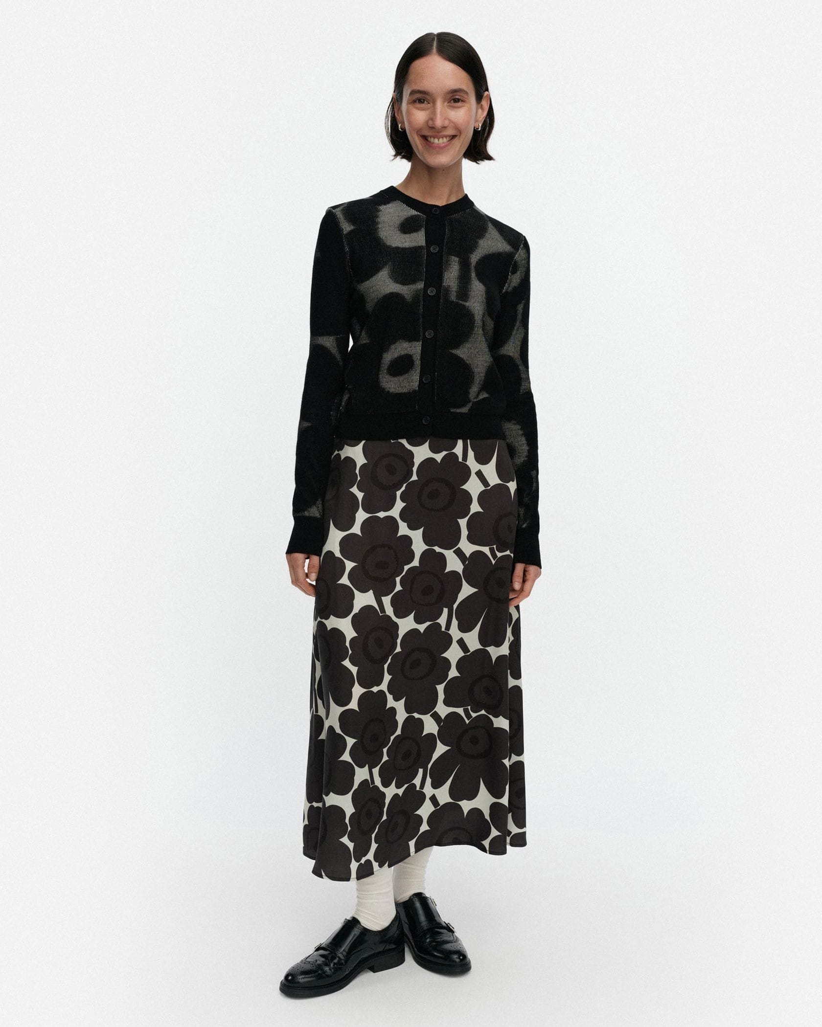 Innoittaa Unikko ニットカーディガン | Maija Isola | Marimekko