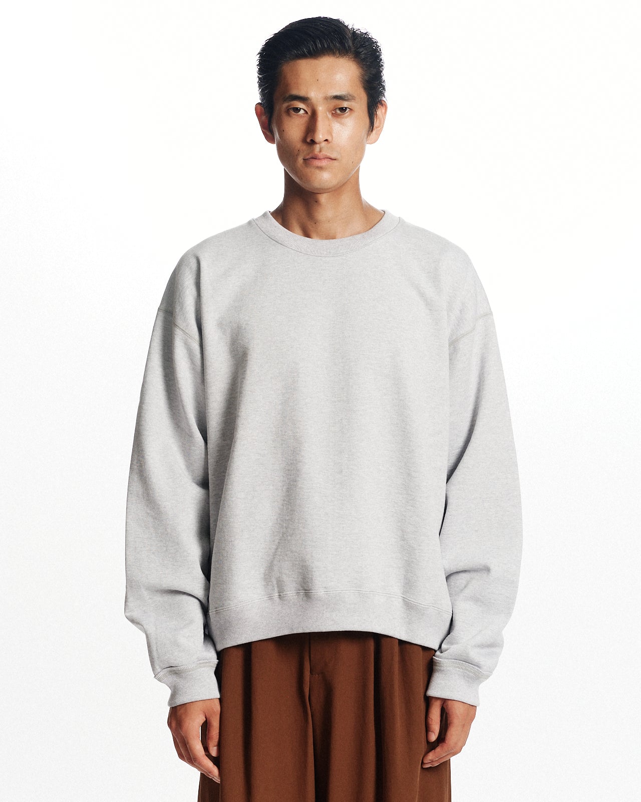 オーガニックコットンヘビー吊裏毛 / コンフォートスウェット, Ash