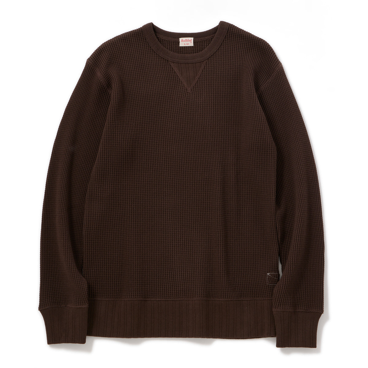 ヘルスニット｜スーパーヘビーワッフル スウェットタイプ長袖Tシャツ