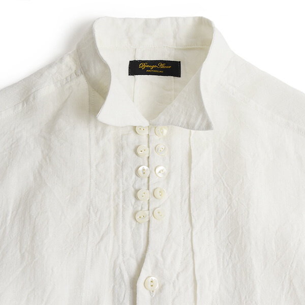 DjangoAtour “frenchvictorians wingcollar belgium-linen shirt