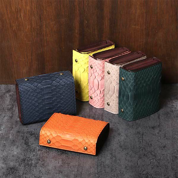 エムピウ 二つ折り財布 millefoglie パイソン P25 ミッレフォッリエ