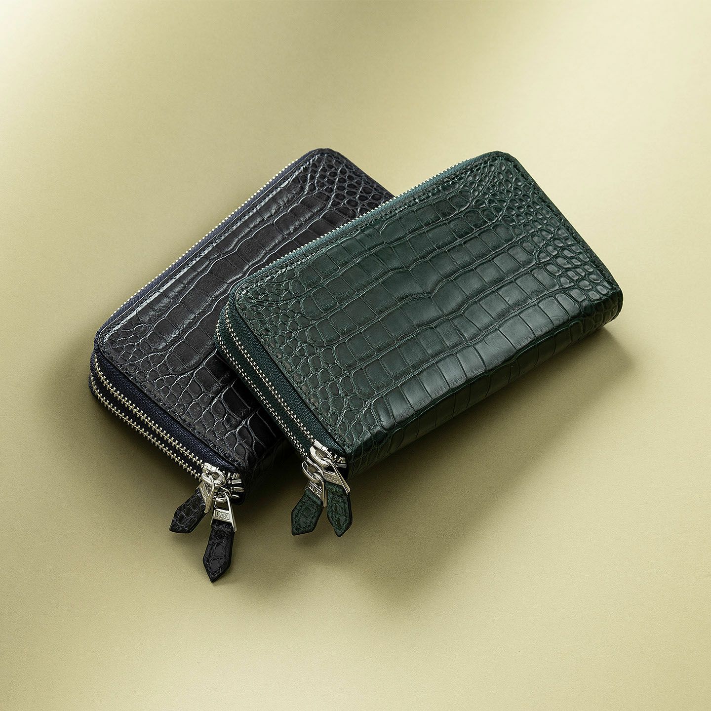 アリゲーター ダブルラウンドジップ長財布 | 大人のバッグ・財布