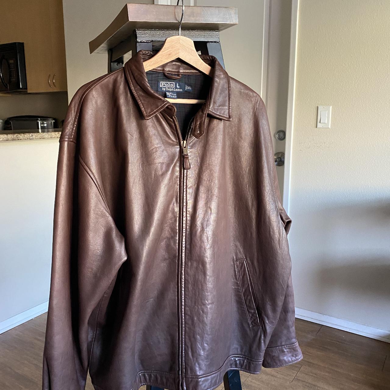 VINTAGE POLO RALPH LAUREN LAMBSKIN LEATHER | Depop