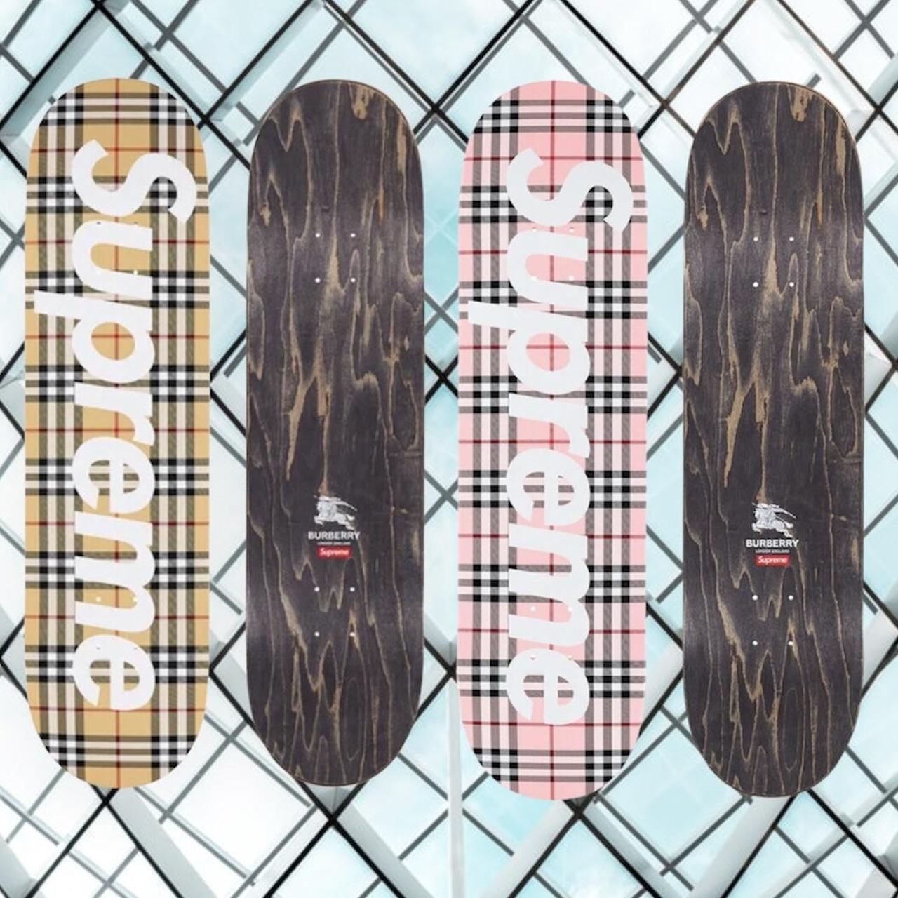 Supreme Burberry Skateboard Deck Set / Brand New / | Depop