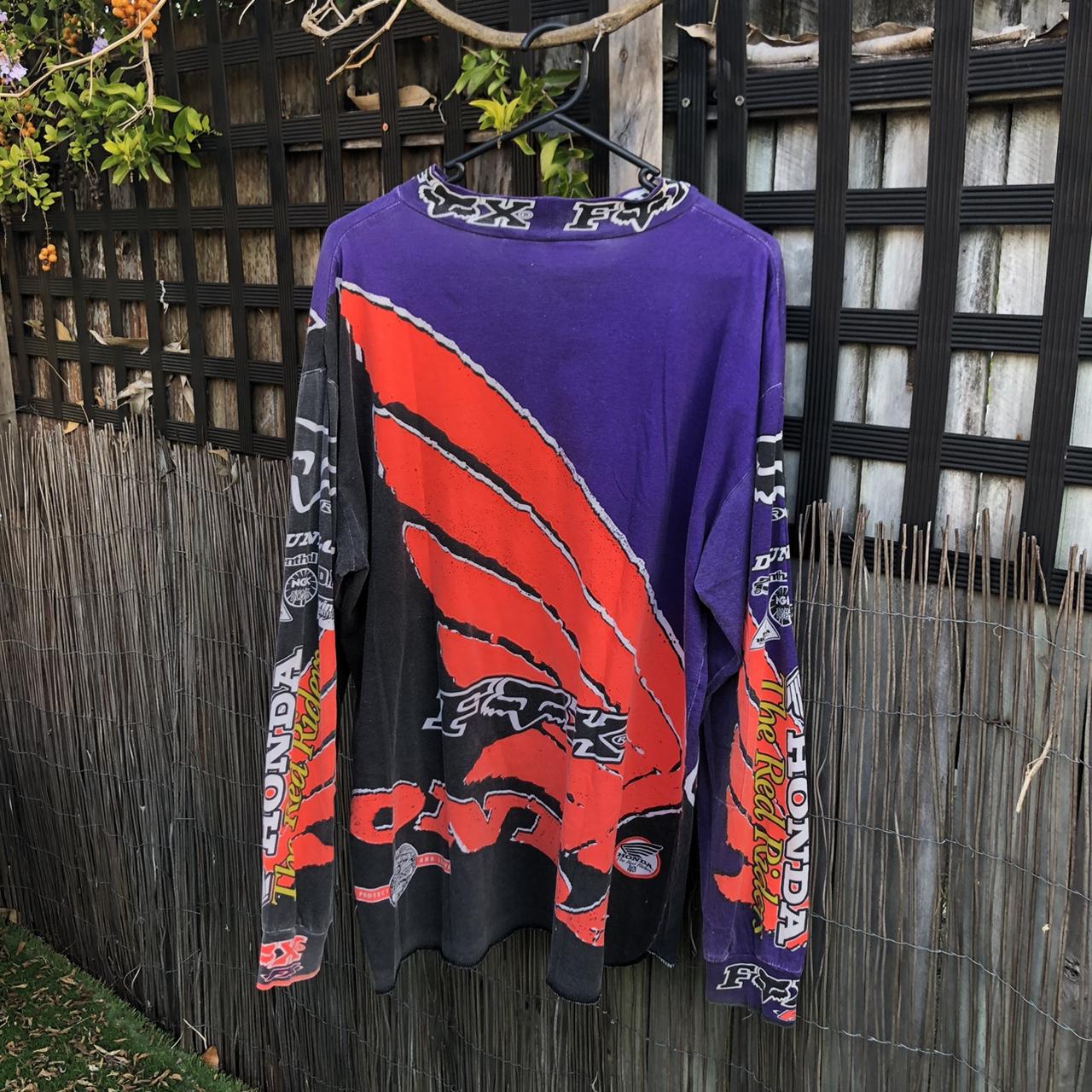 1995 Fox Vintage Motocross Jersey Size: | Depop