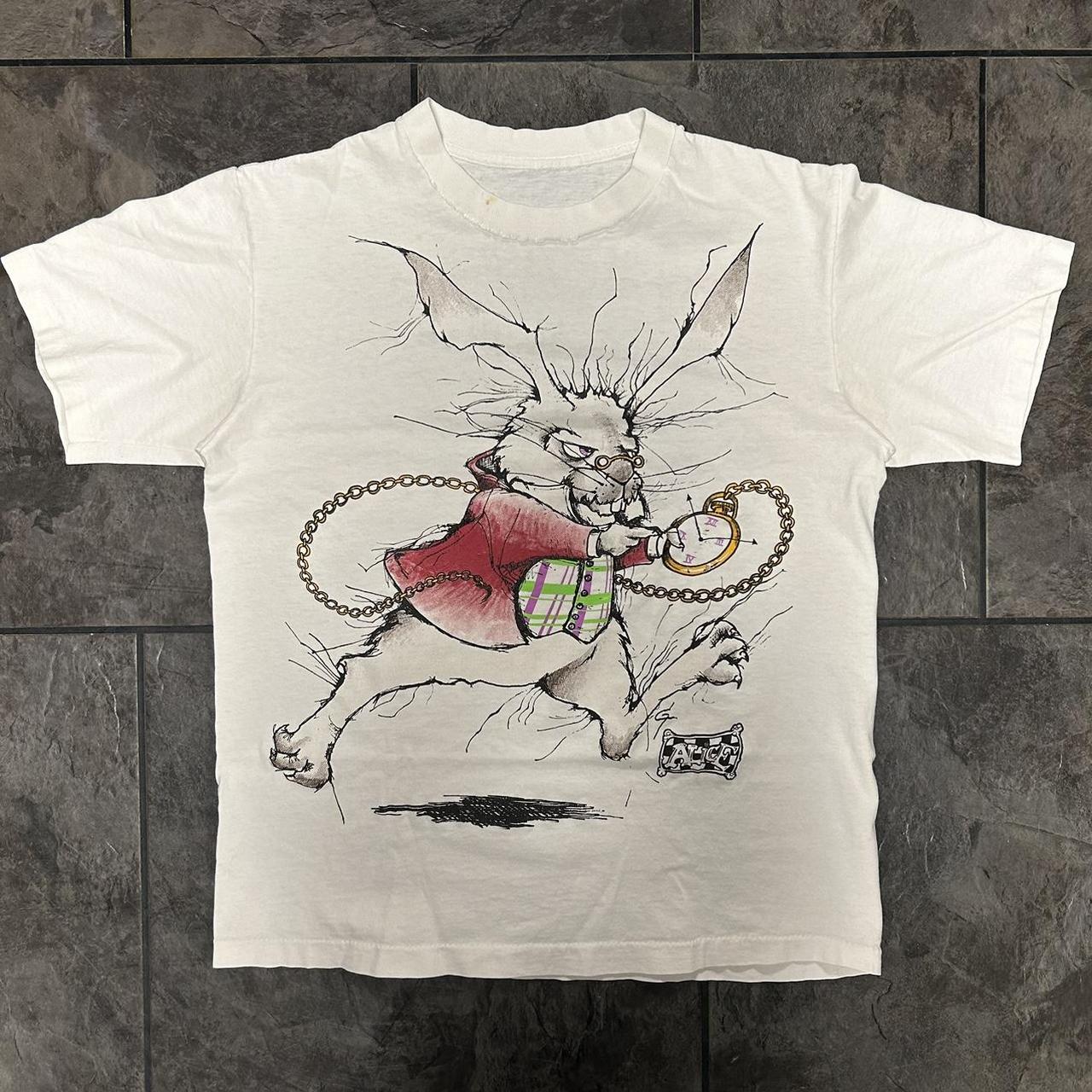 Vintage 90s Andazia Alice In Wonderland White Rabbit | Depop