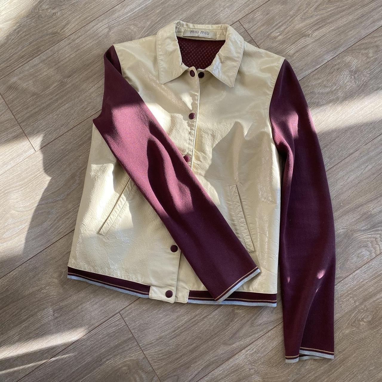Archive Miu Miu SS2000 collection leather jacket. | Depop