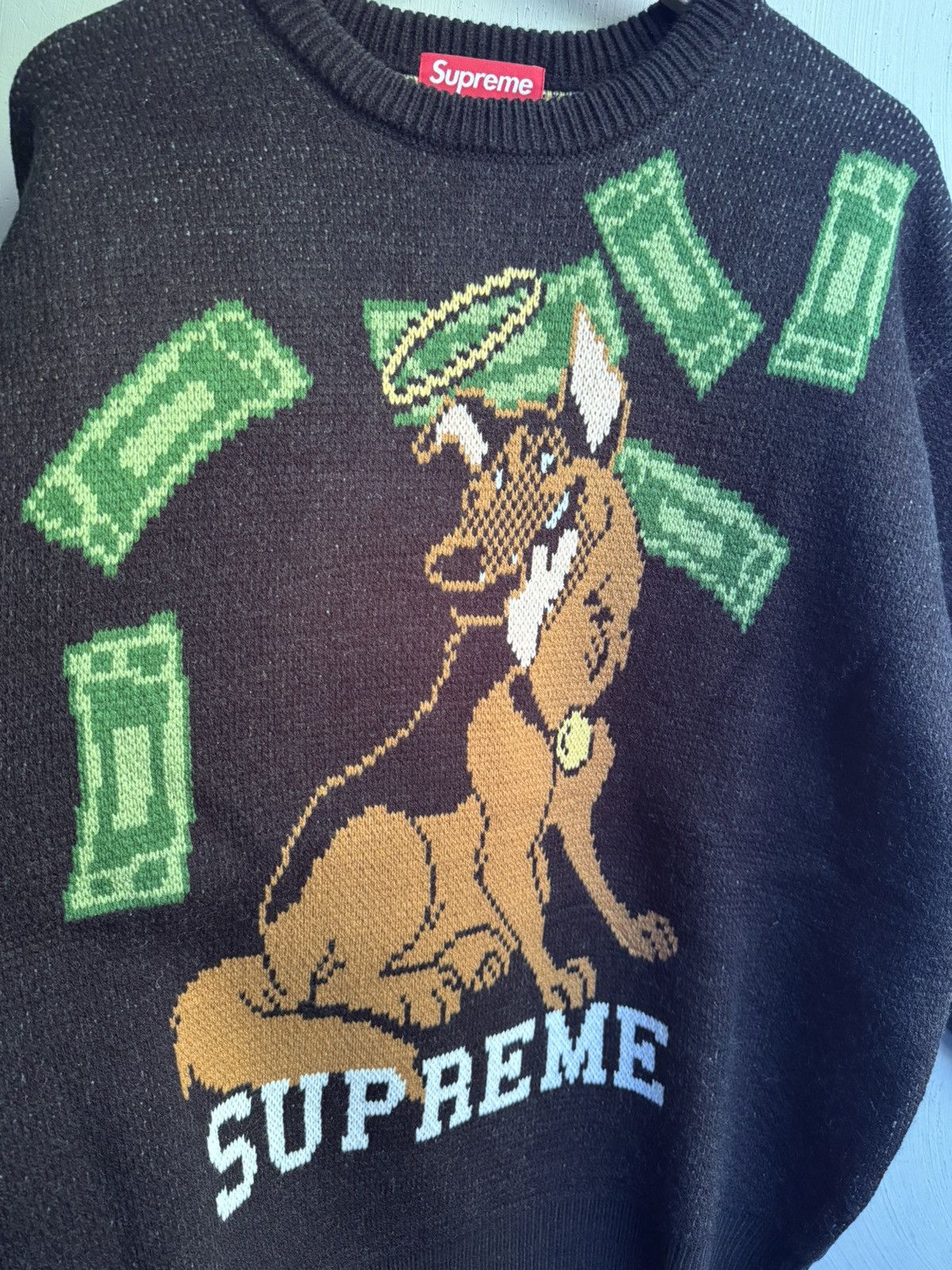 Supreme All Dogs Go To Heaven Sweater Black