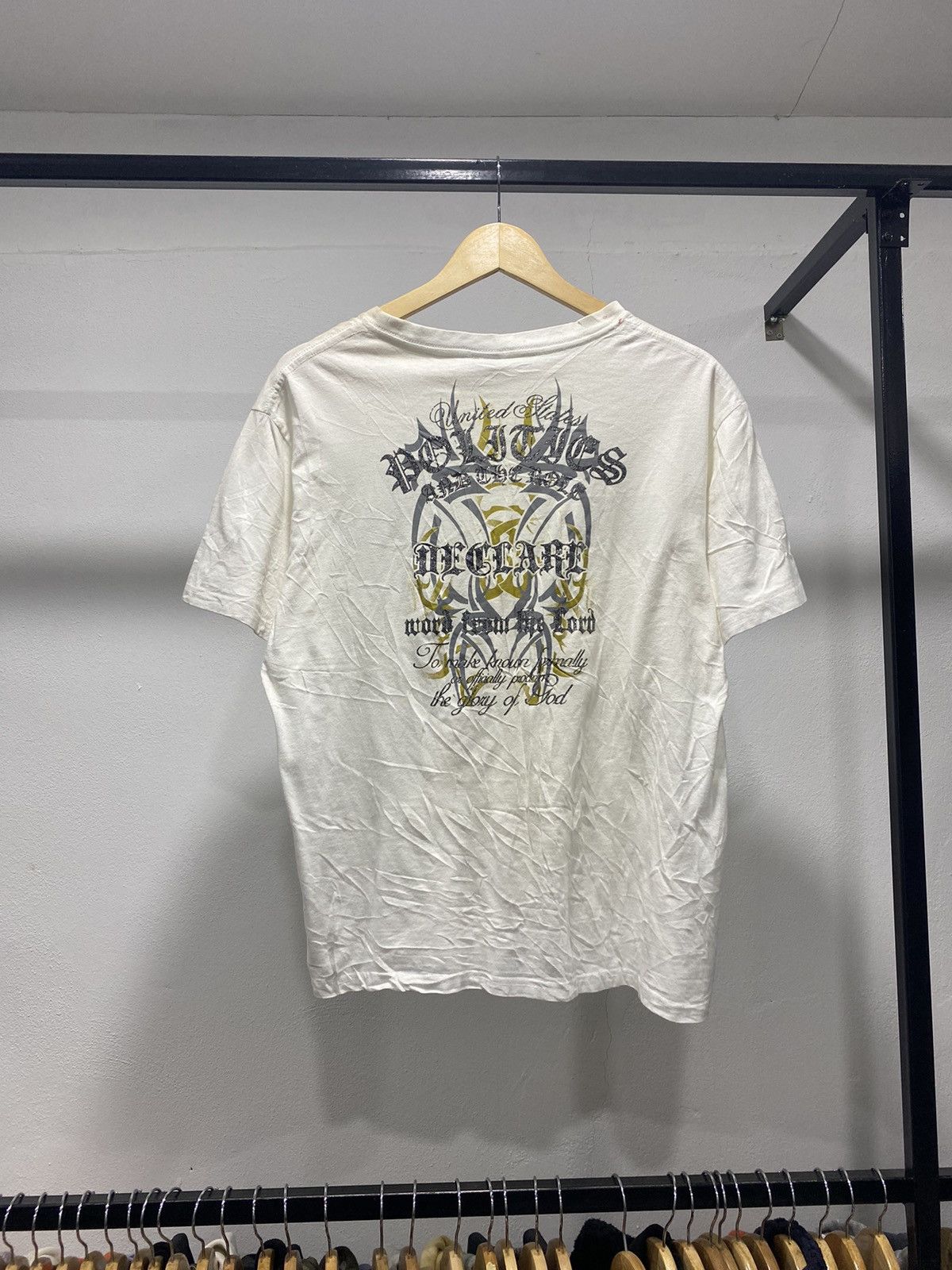 Le Grande Bleu (L.G.B.) Bedrock x L.G.B white t-shirt undercover