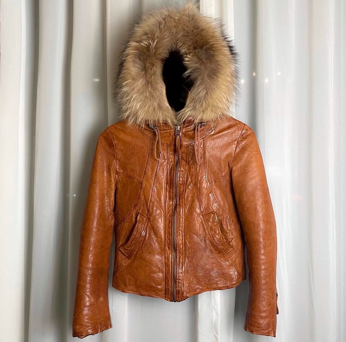 ジャケット・アウター GOA 00s archive fur leather jacket 3WAY GOA