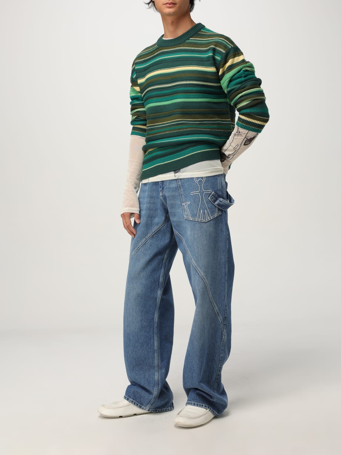 Jw Anderson Sweater men - Green | KW1432YN0008 | GIGLIO.COM