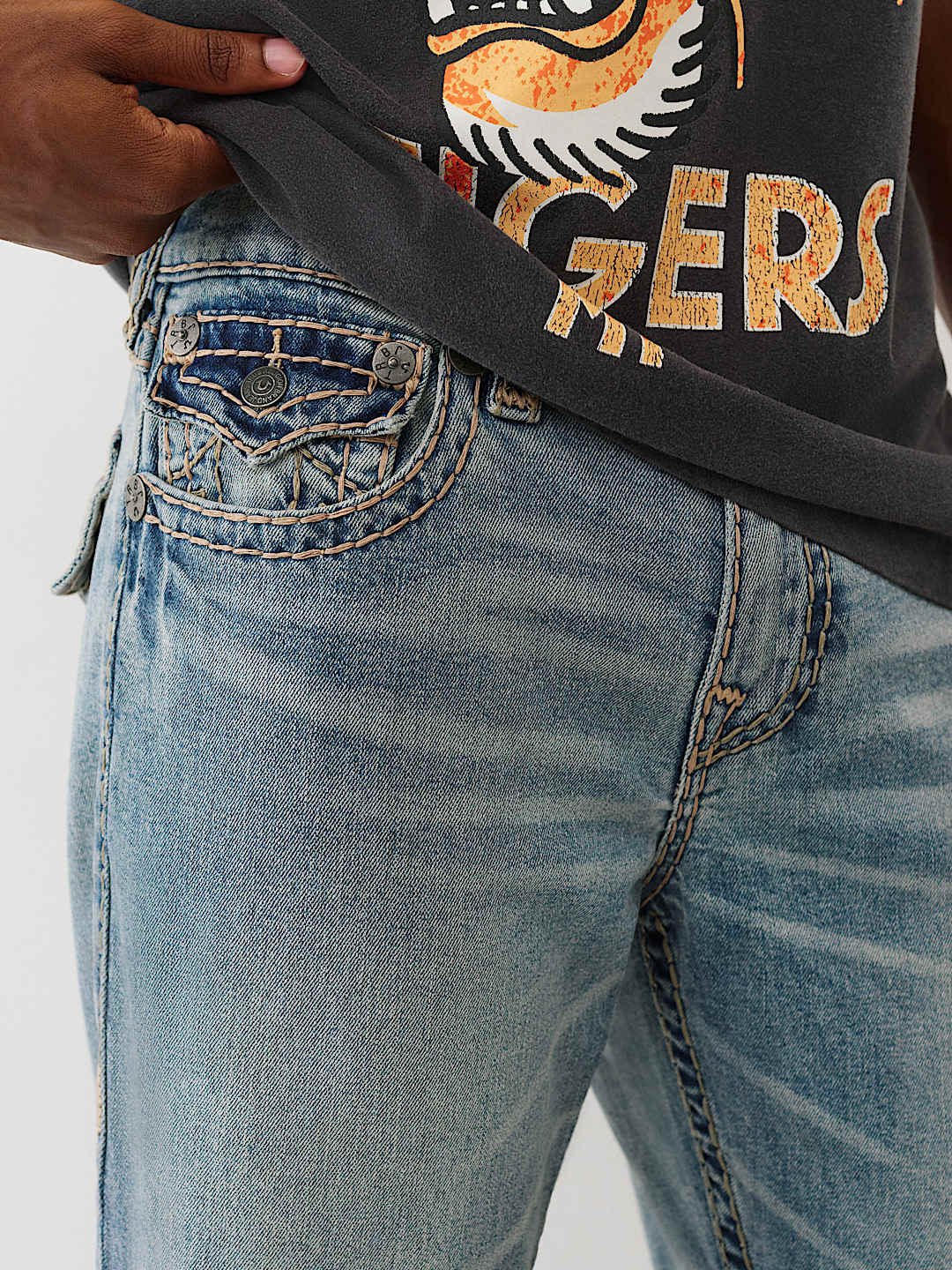 RICKY SUPER T FLAP STRAIGHT JEAN 34