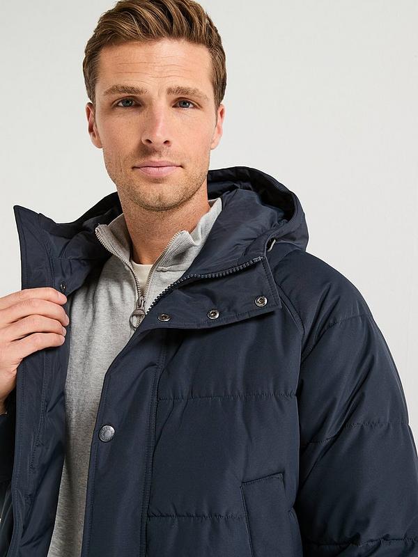 Barbour Hooded Bedale Padded Jacket - Navy | Very