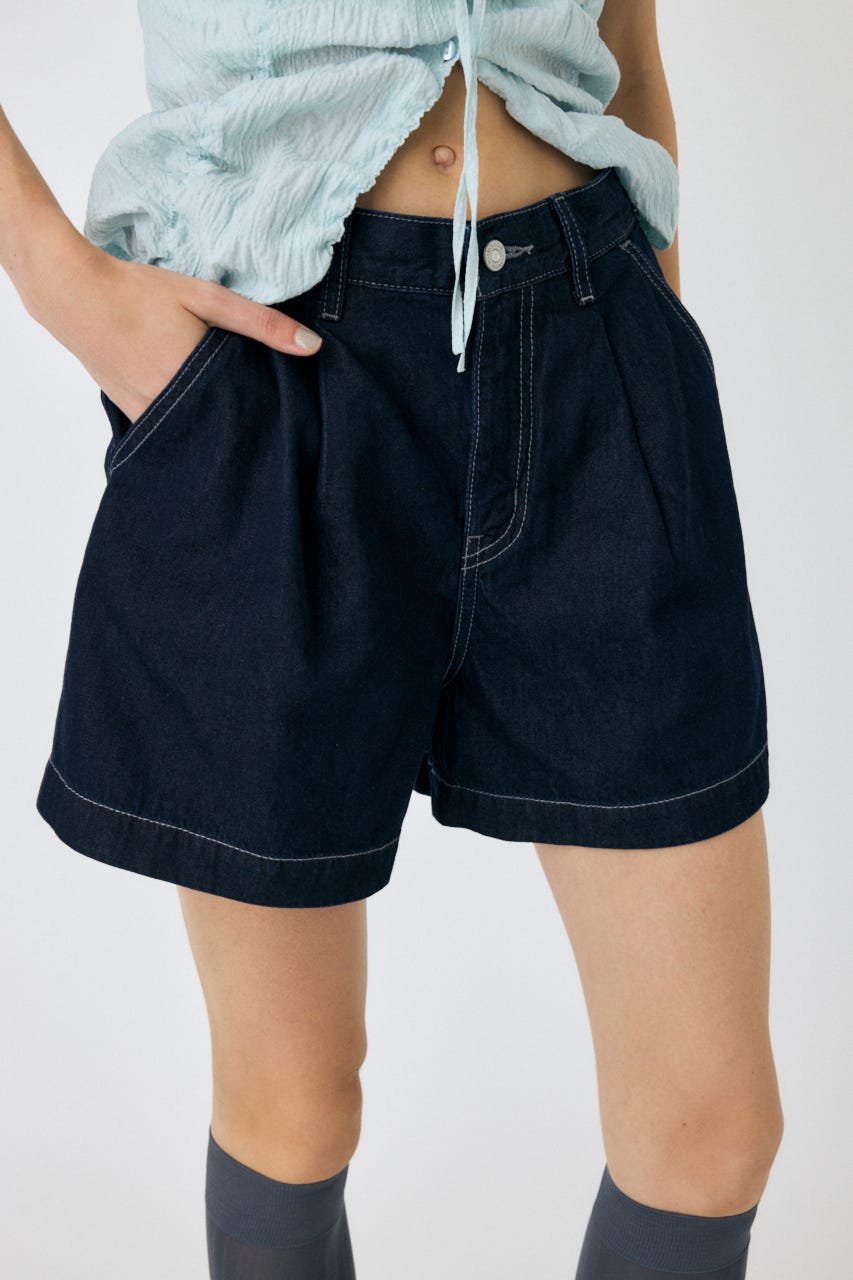 MOUSSY | DENIM タック ショーツ (ショートパンツ ) |SHEL'TTER WEBSTORE