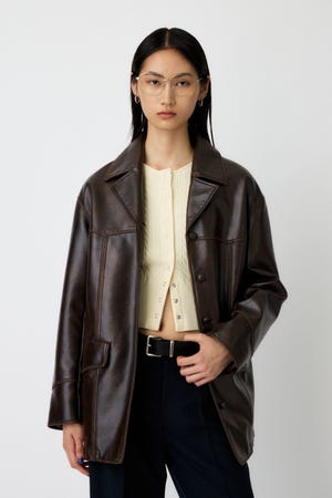 MOUSSY | F/LEATHER 70s HALF コート (ジャケット ) |SHEL'TTER WEBSTORE
