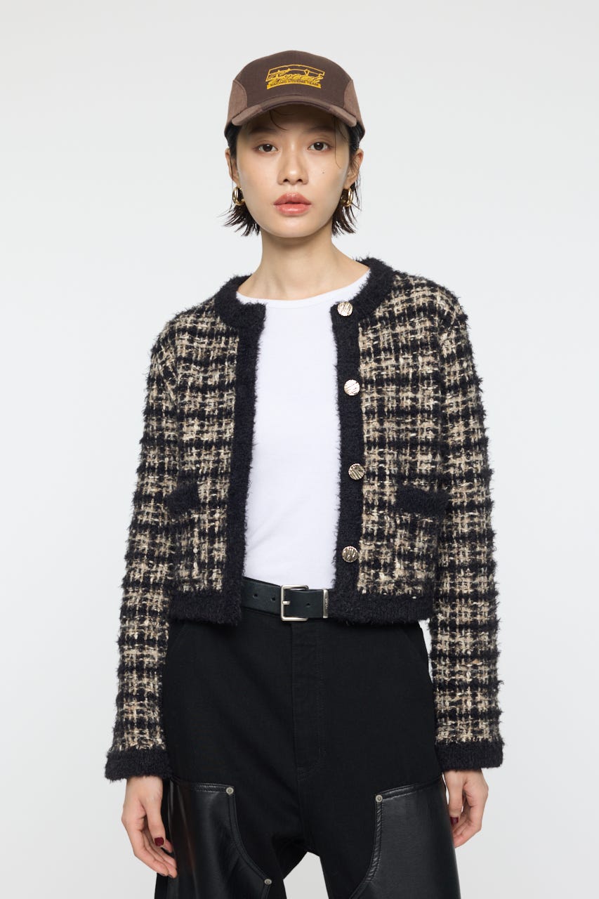 MOUSSY | COMPACT KNIT TWEED ジャケット (ジャケット ) |SHEL'TTER