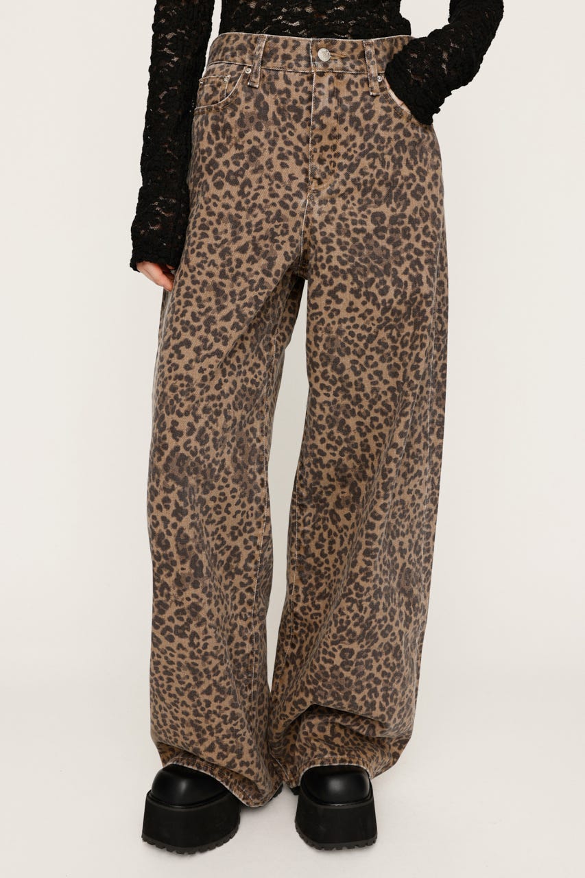 SLY | LEOPARD WIDE LEG PT-D (ワイド ) |SHEL'TTER WEBSTORE