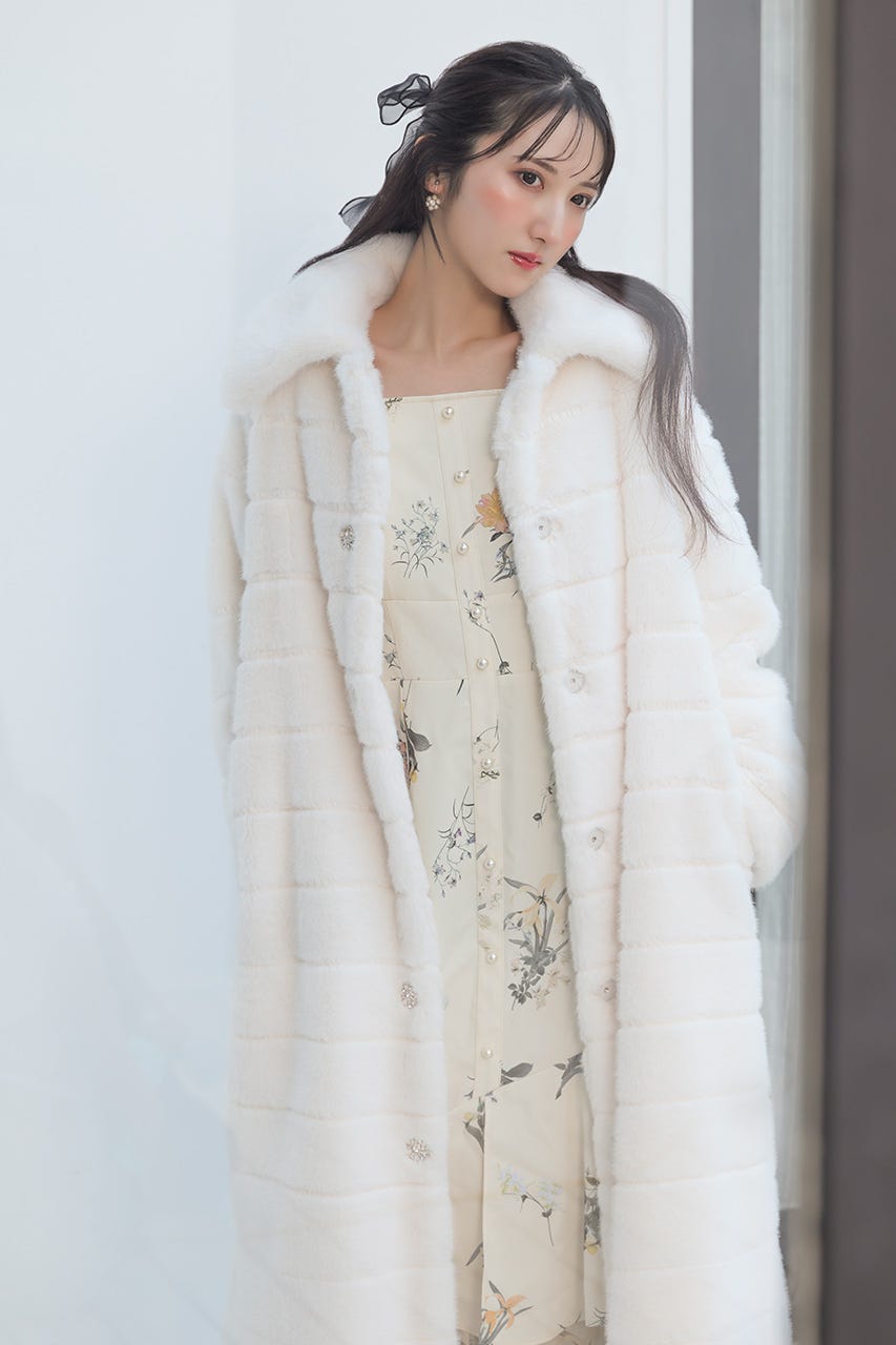 rienda | ニュアンスラインフェイクファーコート (コート ) |SHEL'TTER