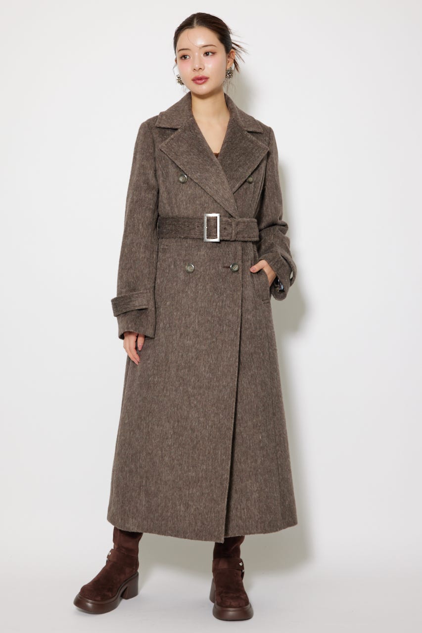 rienda | ダブルカラーシェイプドチェスターコート (コート ) |SHEL