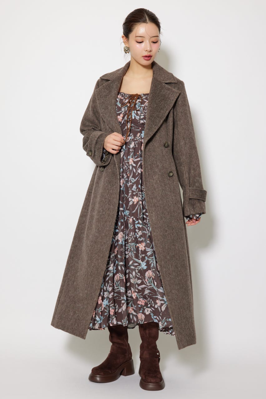 rienda | ダブルカラーシェイプドチェスターコート (コート ) |SHEL