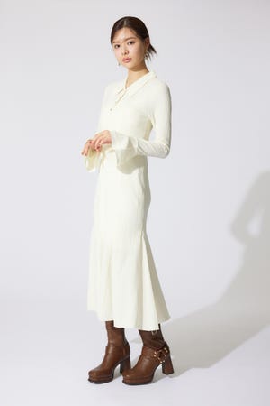 rienda | 【岡崎紗絵さん着用アイテム】カットマーメイドワンピース