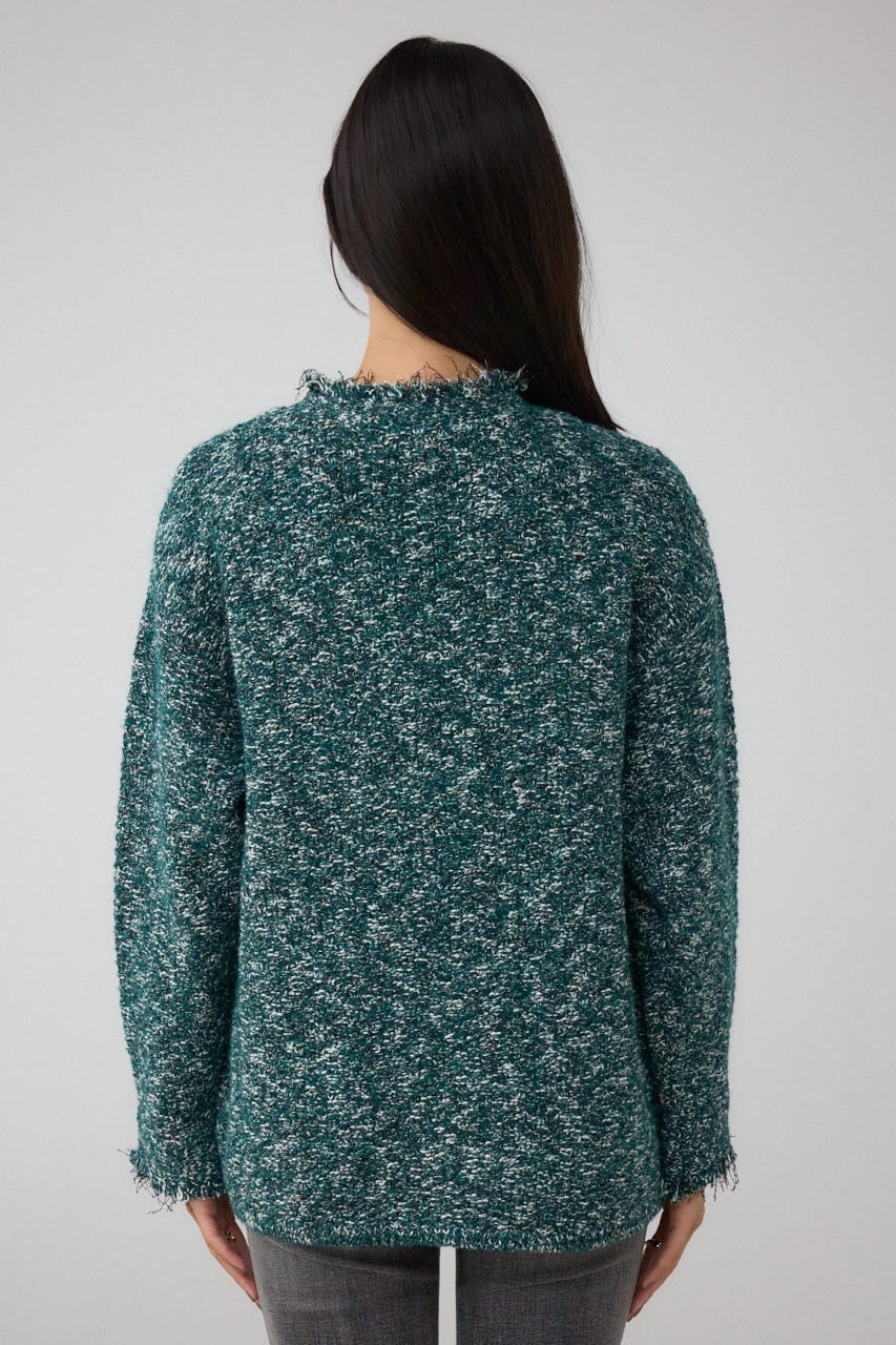 AZUL BY MOUSSY | ツイードライクニットカーディガン (カーディガン