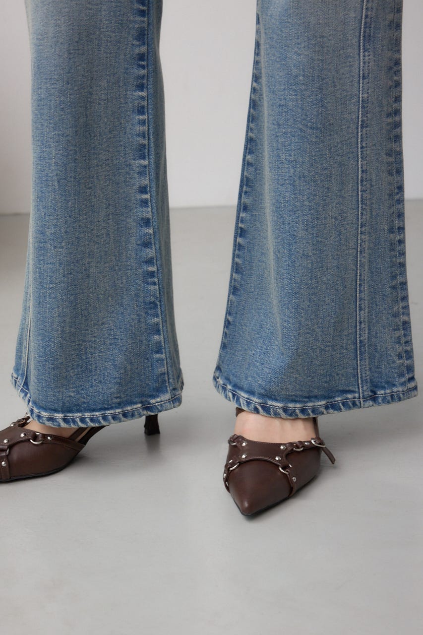 AZUL BY MOUSSY | AZUL DENIM スウィッチングフレアデニム (フレア