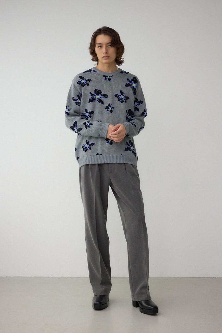 AZUL BY MOUSSY | フラワーダブルジャガードニット (ニット ) |SHEL