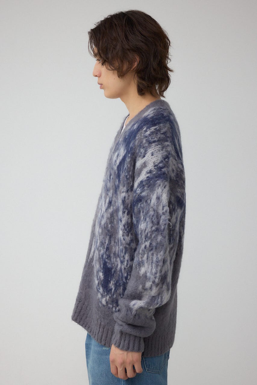 AZUL BY MOUSSY | 起毛総柄カーディガン (カーディガン ) |SHEL'TTER