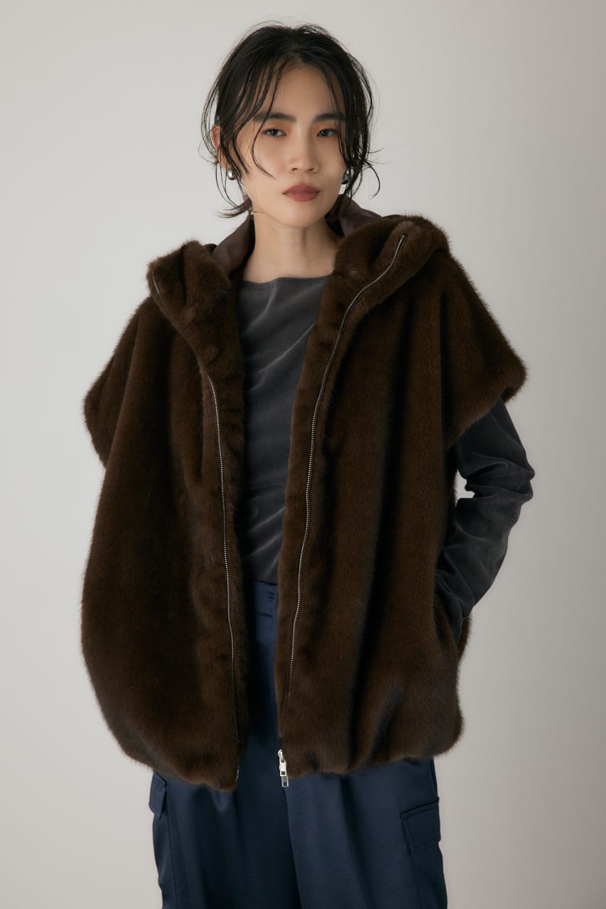 AZUL BY MOUSSY | ミンクライクファーベスト (ベスト ) |SHEL'TTER
