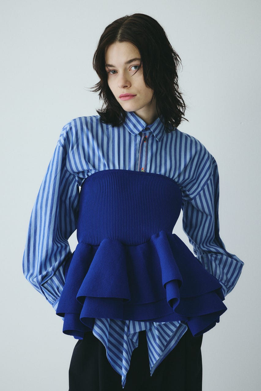 HeRIN.CYE | Frill hem bustier (ベアトップ ) |SHEL'TTER WEBSTORE