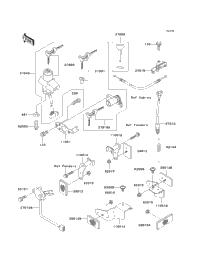 2000 Kawasaki NINJA ZX-12R (ZX1200-A1) Ignition Switch/Locks