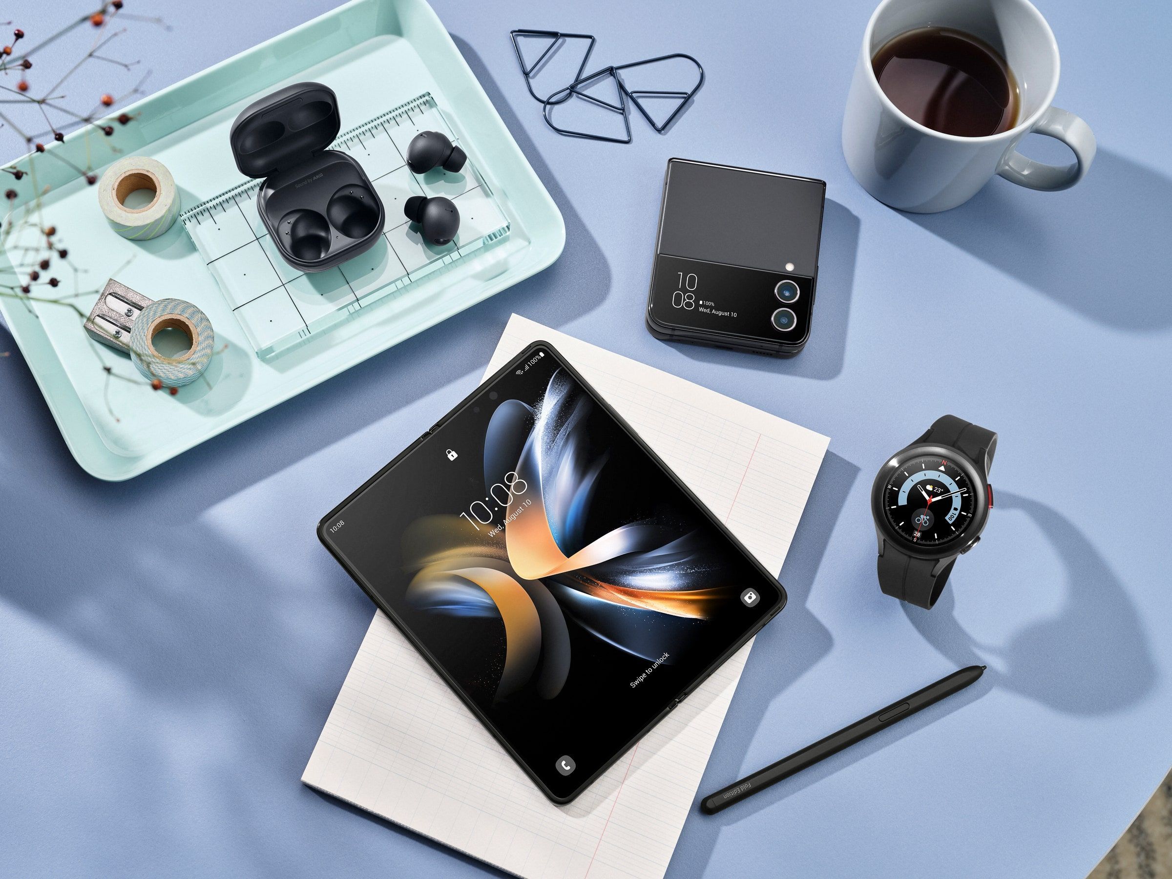 折り畳みスマートフォン「Galaxy Z Fold4」から新型スマートウォッチ