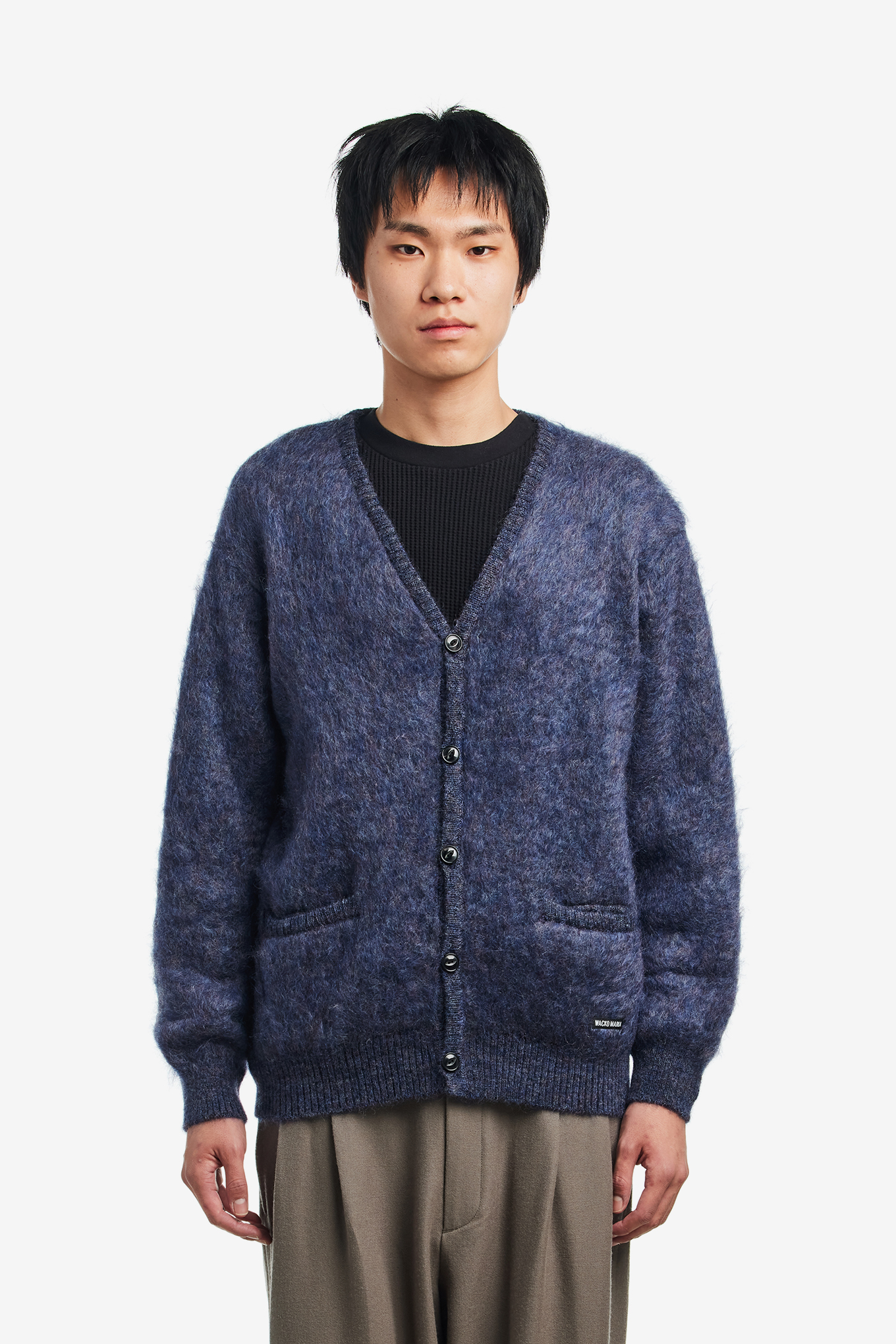 MIX MOHAIR CARDIGAN-WACKO MARIA-704000 | 웍스아웃
