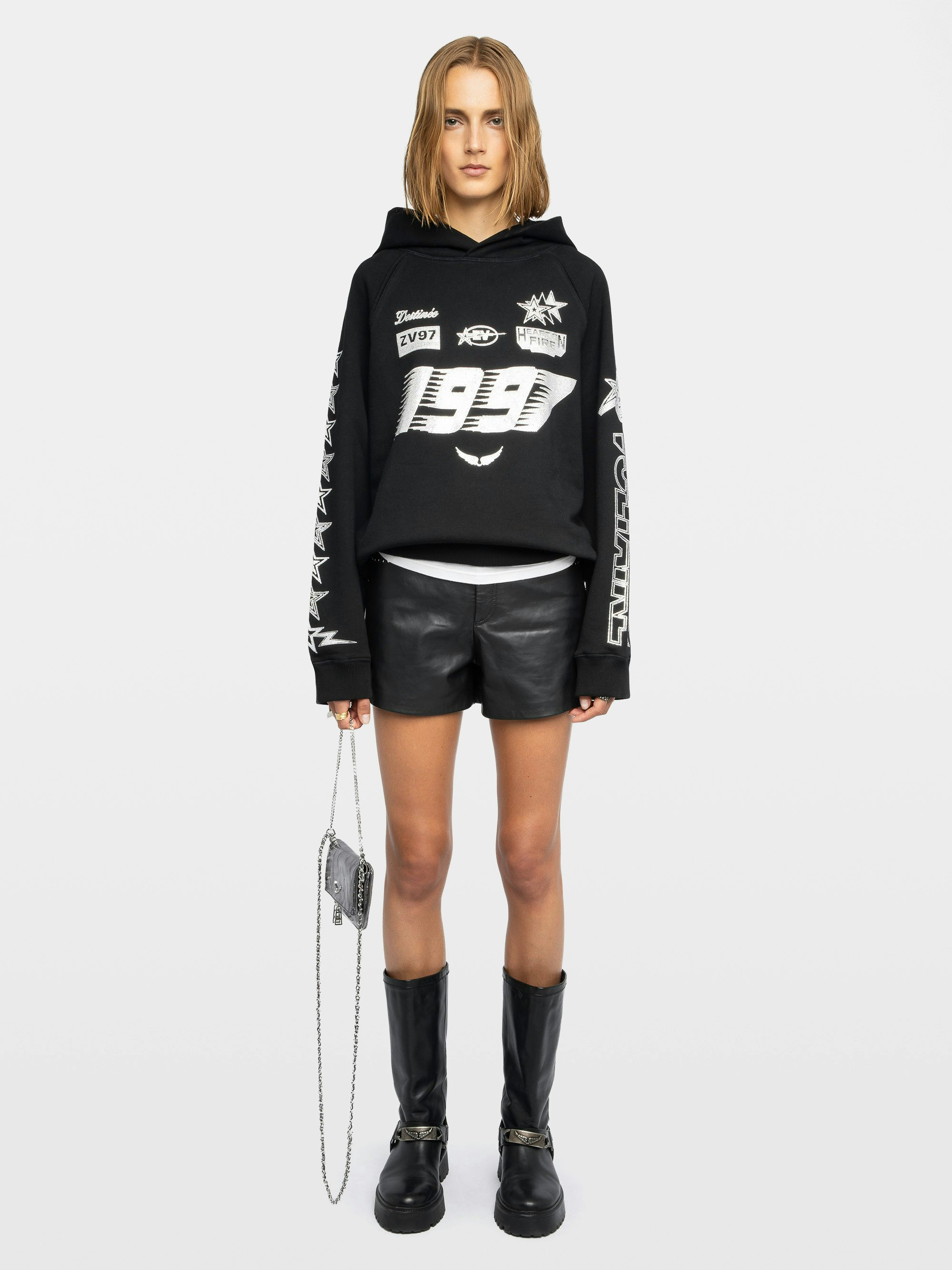 Georgys Black Cotton 1997 Sweatshirt | Zadig&Voltaire | Zadig&Voltaire