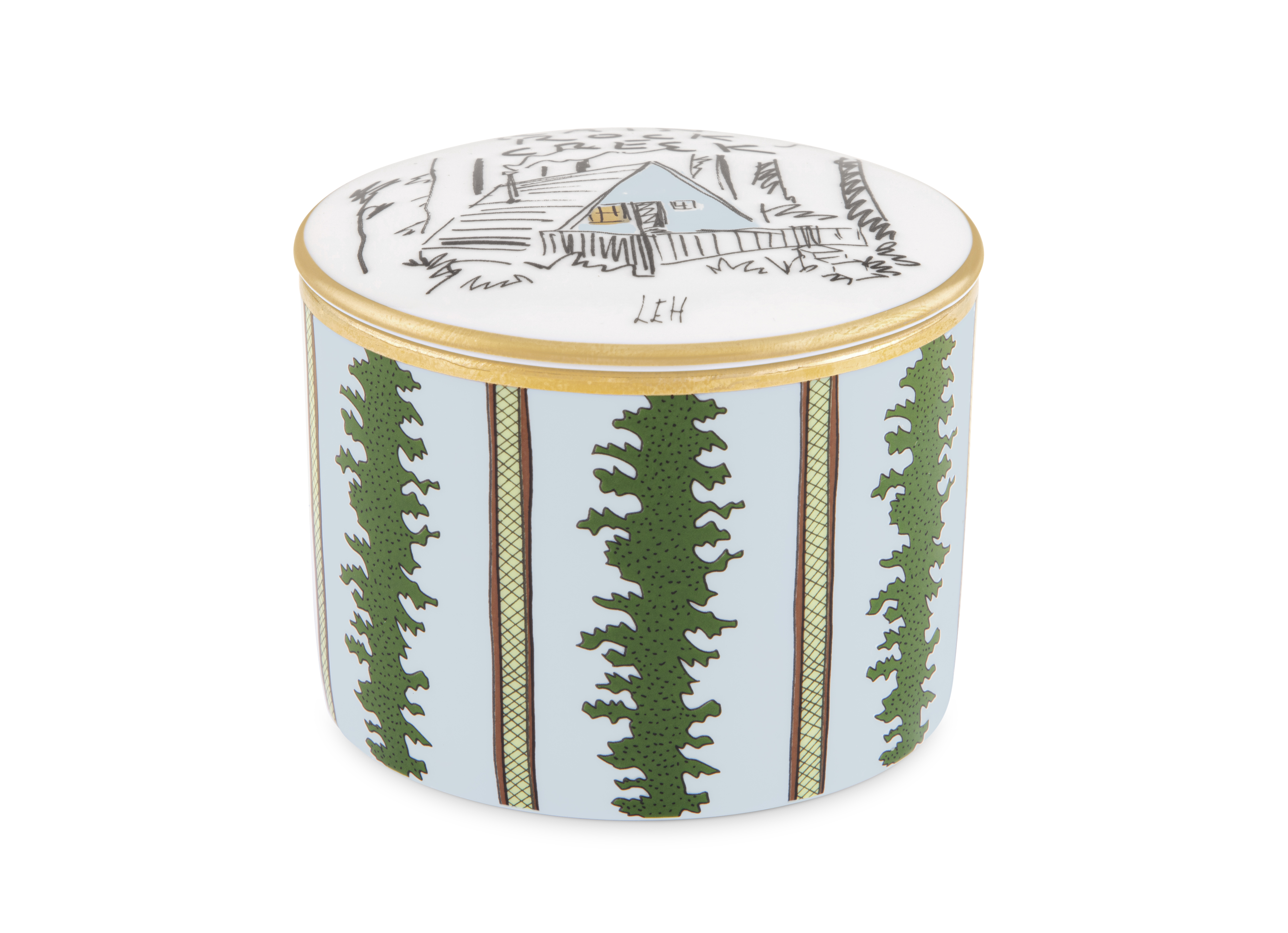 プロフーミ ルキーノ 蓋付きボックス レインロッククリーク | GINORI 1735