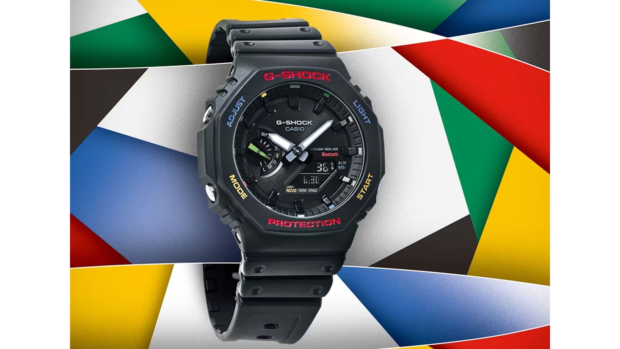 八角形G-SHOCK、通称“カシオーク”の進化版に80年代風のカラーリングが