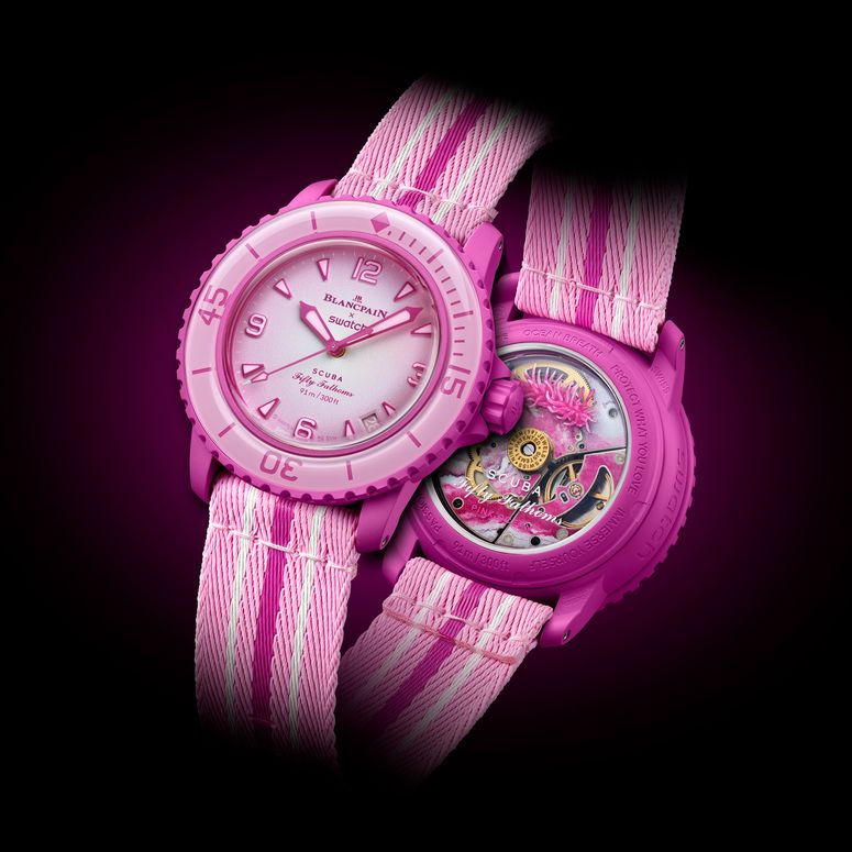 オメガ×スウォッチ、4月1日発売の新作はピンクムーンをオマージュ