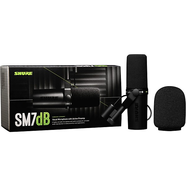 Shure SM7dB Dynamic Vocal Microphone With Active Preamp