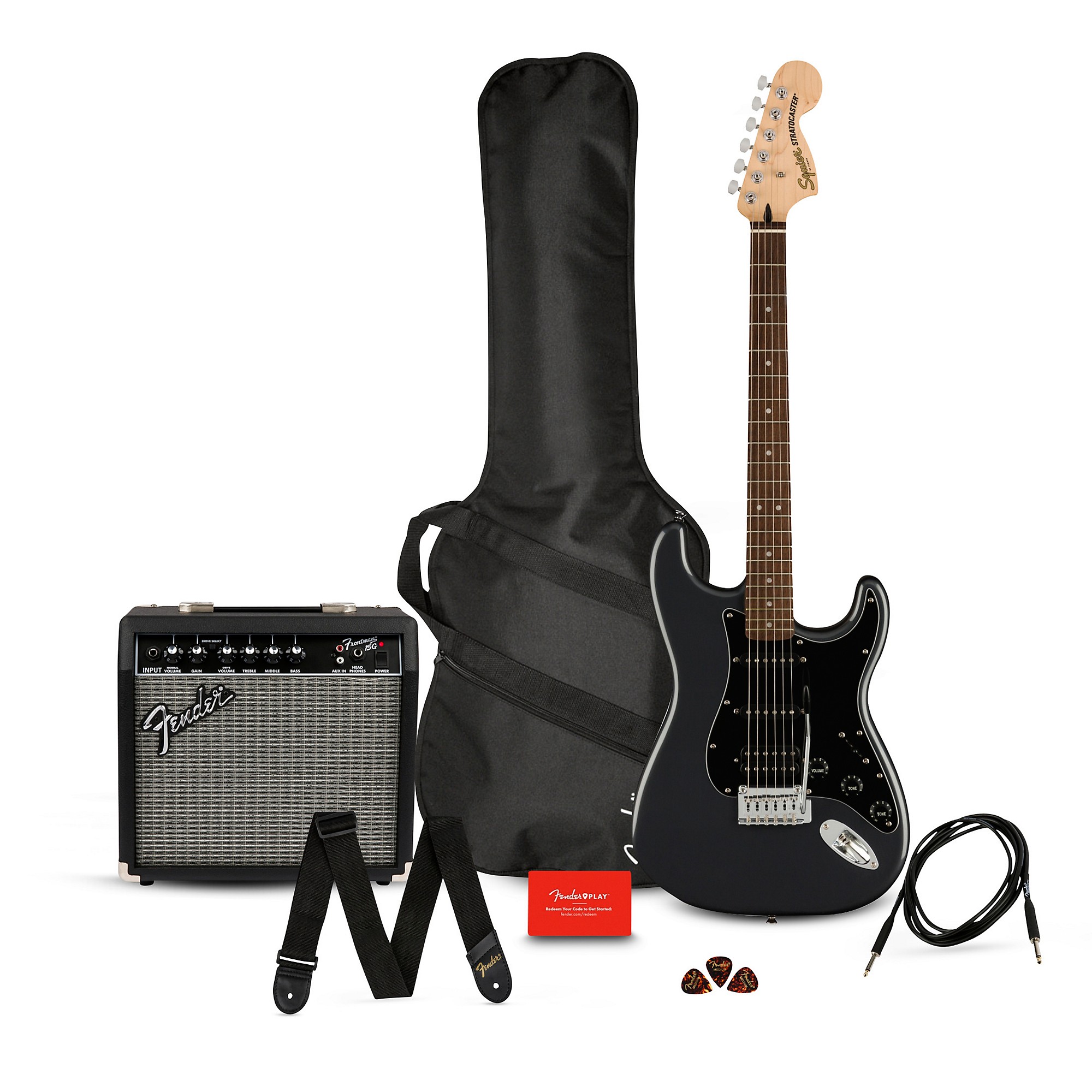 Squier Affinity Series Stratocaster HSS Electric Guitar Pack With