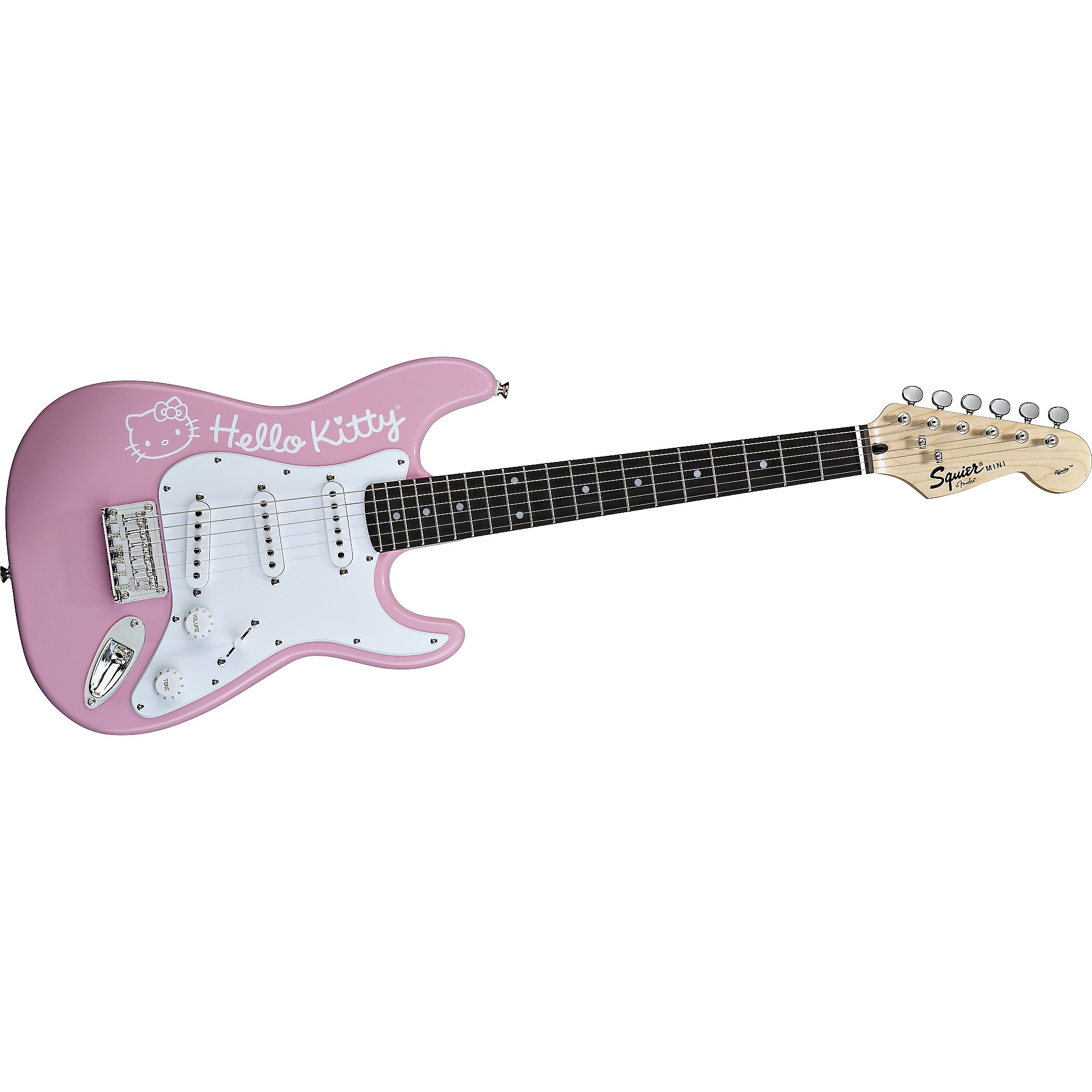 Squier Hello Kitty Mini Strat Electric Guitar Pink | Guitar Center
