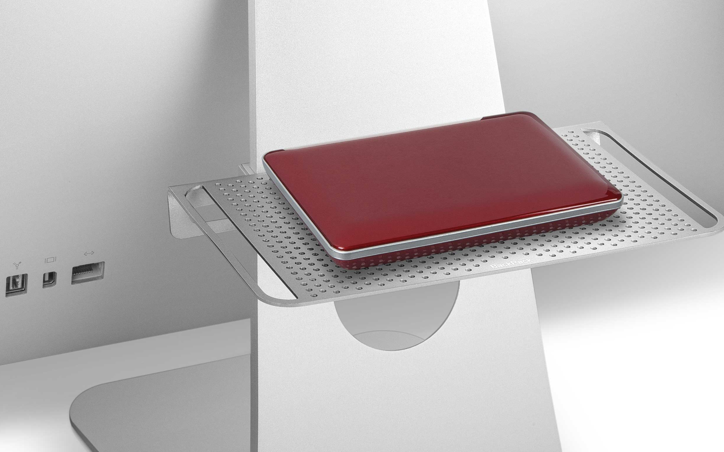 Twelve South BackPack adds an aluminum shelf to iMac