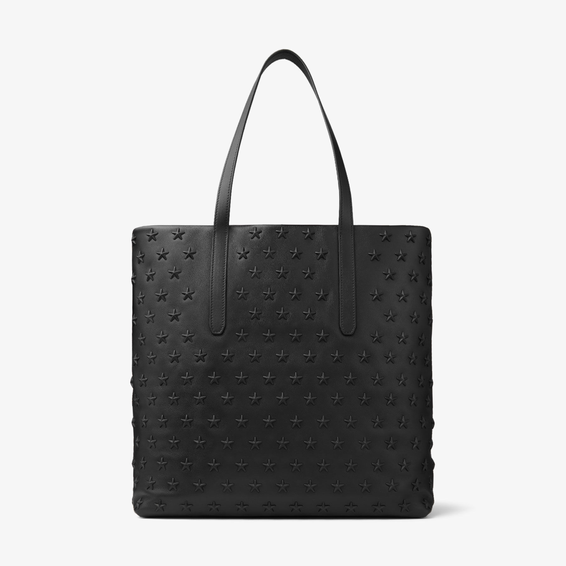 PIMLICO/S N/S | Black Leather Tote Bag with Stars | Autumn