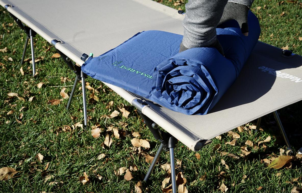 サーマレストの「ベースキャンプ」のおかげで、冬キャンでも安心して